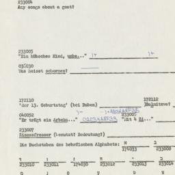 Western questionnaire, answ...