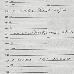 Eastern questionnaire, answ...