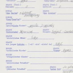 Western questionnaire, answ...