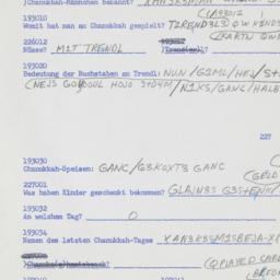 Western questionnaire, answ...