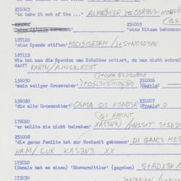 Western questionnaire, answ...