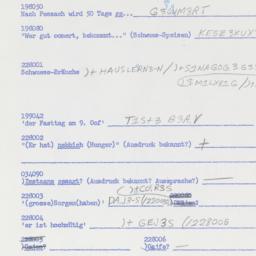 Western questionnaire, answ...