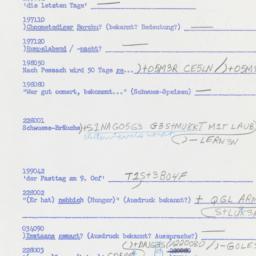 Western questionnaire, answ...