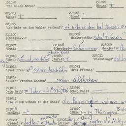 Western questionnaire, answ...