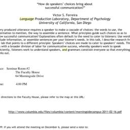Announcements, 2012-12-06. ...