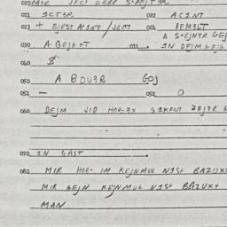 Eastern questionnaire, answ...