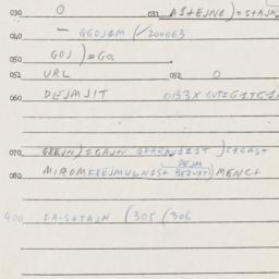 Eastern questionnaire, answ...