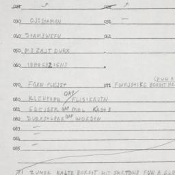 Eastern questionnaire, answ...
