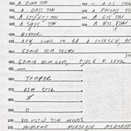 Eastern questionnaire, answ...