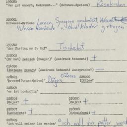 Western questionnaire, answ...