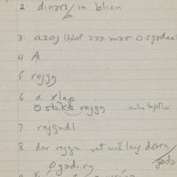 Eastern questionnaire, blue...