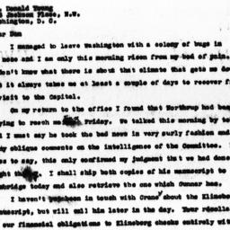 Letter from Charles Dollard...