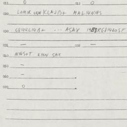 Eastern questionnaire, answ...