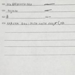 Eastern questionnaire, answ...