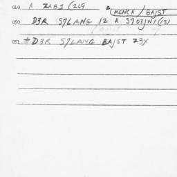Eastern questionnaire, answ...