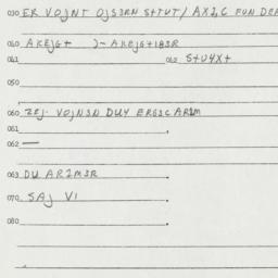 Eastern questionnaire, answ...
