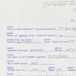 Western questionnaire, answ...