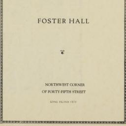 Foster Hall, 45 Street