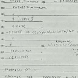 Eastern questionnaire, answ...