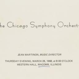 Chicago Symphony Orchestra ...
