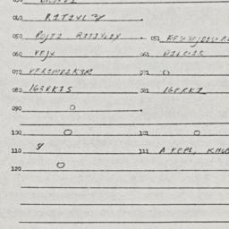 Eastern questionnaire, answ...