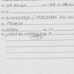 Eastern questionnaire, answ...