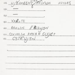 Eastern questionnaire, answ...