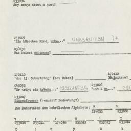 Eastern questionnaire, answ...