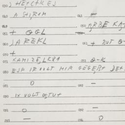 Eastern questionnaire, answ...