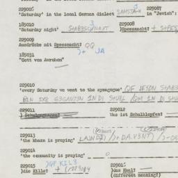 Western questionnaire, answ...