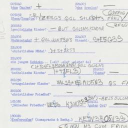 Western questionnaire, answ...