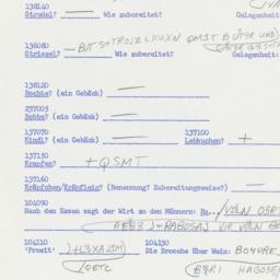 Western questionnaire, answ...