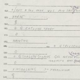 Eastern questionnaire, answ...
