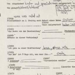 Western questionnaire, answ...