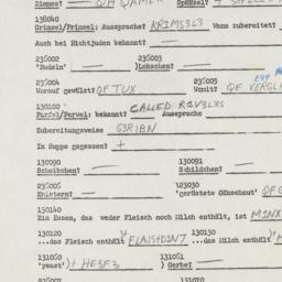 Western questionnaire, answ...
