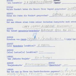 Western questionnaire, answ...