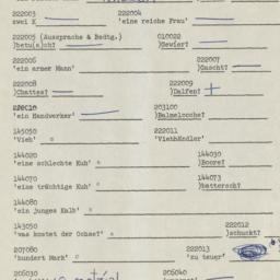 Western questionnaire, answ...