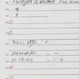 Eastern questionnaire, answ...