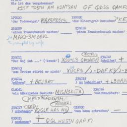 Western questionnaire, answ...