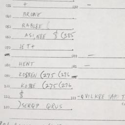 Eastern questionnaire, answ...