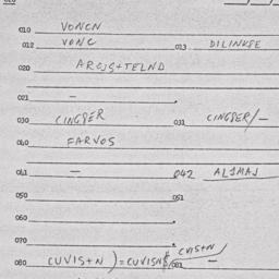 Eastern questionnaire, answ...