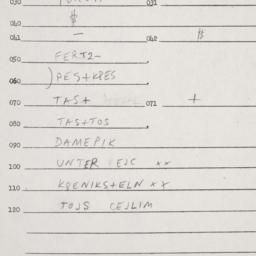 Eastern questionnaire, answ...