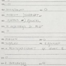 Eastern questionnaire, answ...