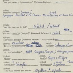 Western questionnaire, answ...