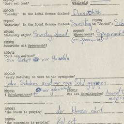 Western questionnaire, answ...