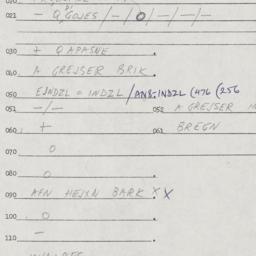 Eastern questionnaire, answ...