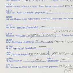 Western questionnaire, answ...