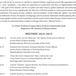 Schedules, Beyond France, s...