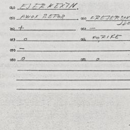 Eastern questionnaire, answ...