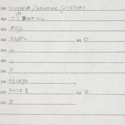 Eastern questionnaire, answ...